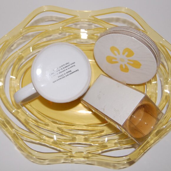 NWOT Michaels Kitchen Set: Mug, Coasters, Napkin Rings, & Basket - Picture 10 of 10